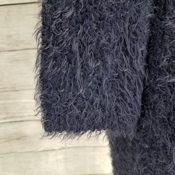 Jack BB Dakota S Fuzzy Eyelash Knit Sweater Dress Teddy Purple - Picture 6 of 8